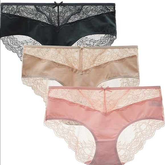 3 Pack Cotton Invisible Lace Coverage Panty (E12) - Picture 5 of 5